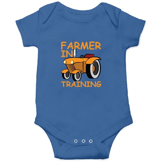 Funny Tractor Boy Farmer In Training Onesies
