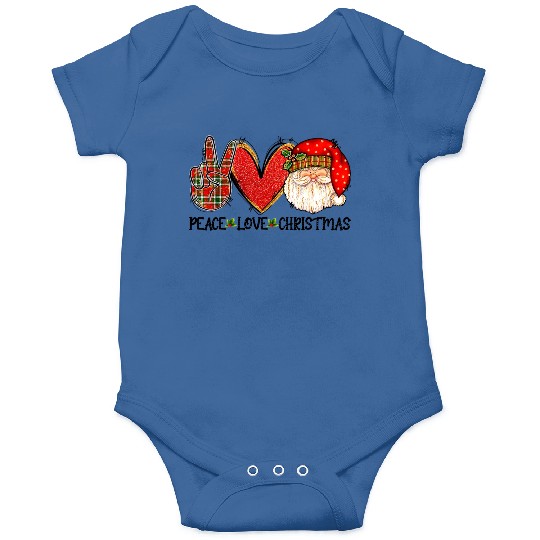 Peace Love Christmas Funny Santa Claus Happy Xmas Onesies
