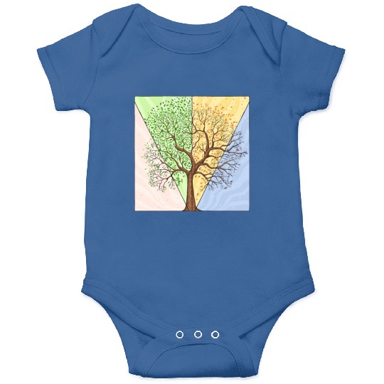 Four Seasons Trees Onesies