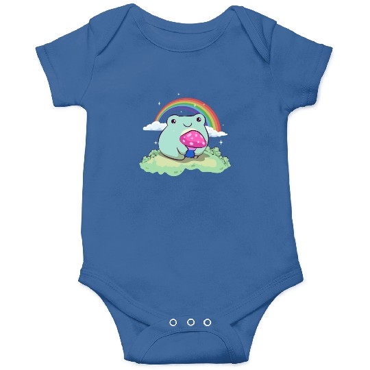 Bisexual Pride Bi Kawaii Frog Mushroom Cottagecore Onesies