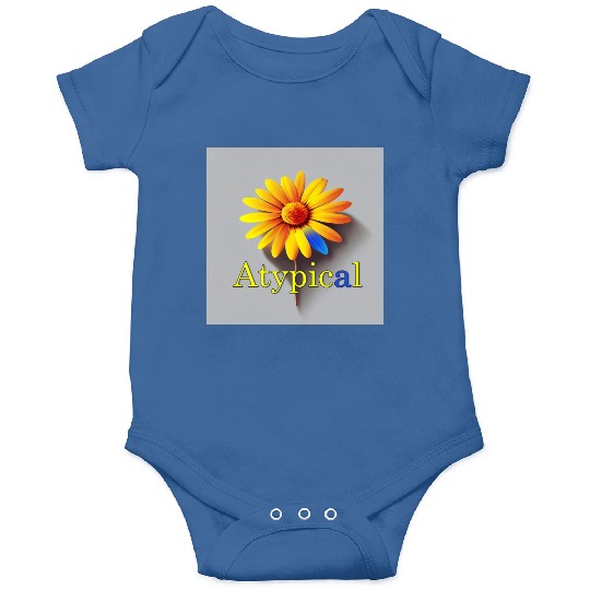 Colorful flower, atypical or neurodivergent Onesies