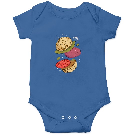 Planets burger vegetables Planets burger vegetable Onesies