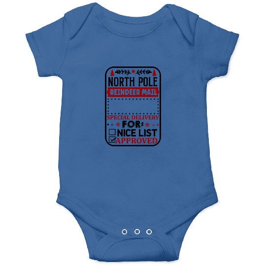 North Pole Reindeer Mail Onesies