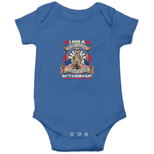 Afghanistan veteran Grumpy old man Onesies