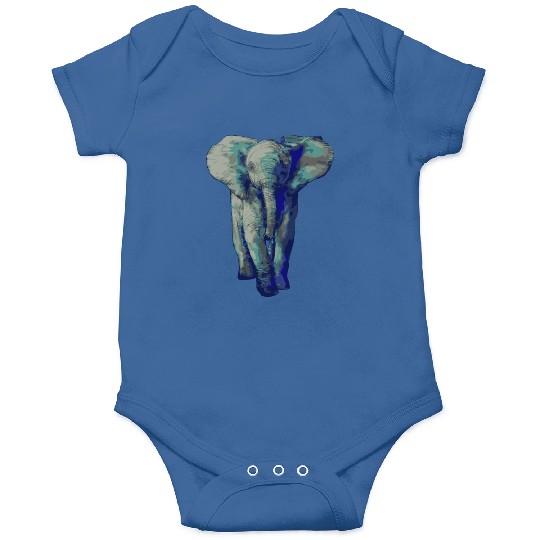 Cute Baby Elephant Art Save The Elephants Onesies
