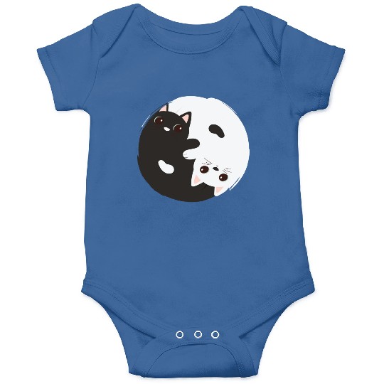 ying yang cat Onesies