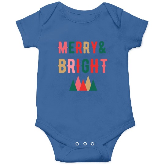 Merry and Bright Christmas tree Onesies