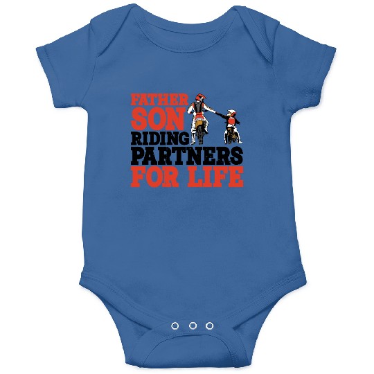Father Son, Riding Partners For Life 3 Onesies