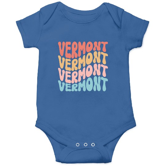 Retro Vermont Use State Onesies
