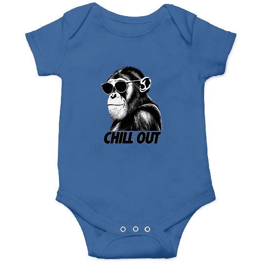 Chimpanzee chill out Onesies