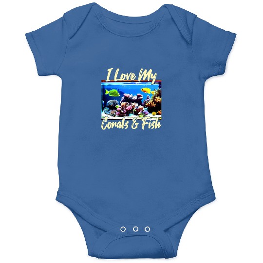 Saltwater aquarium coral fish Onesies
