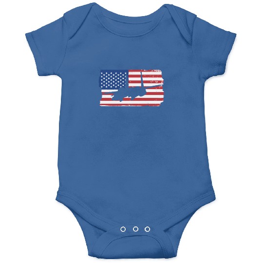 F-15 Eagle Fighter Jet American Flag F15 Eagle Onesies