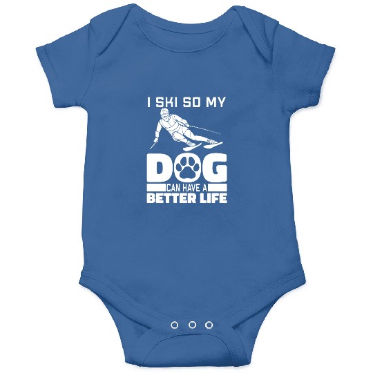 Skiing Skier Dog Onesies