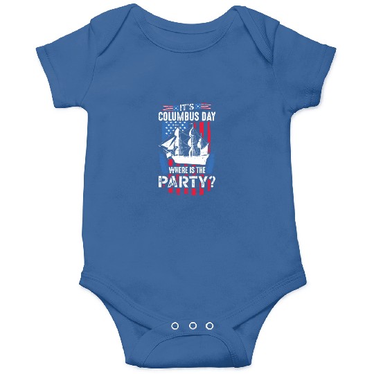 It's Columbus Day 1942 American Italian Onesies