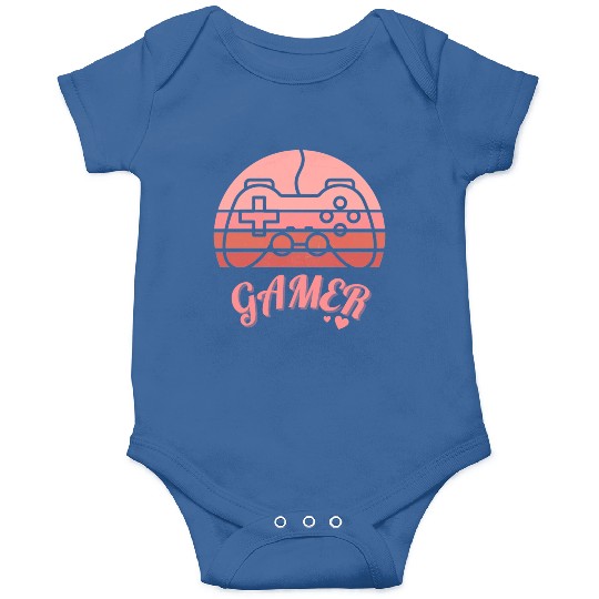 Pink Retro Gamer Valentine Day Onesies