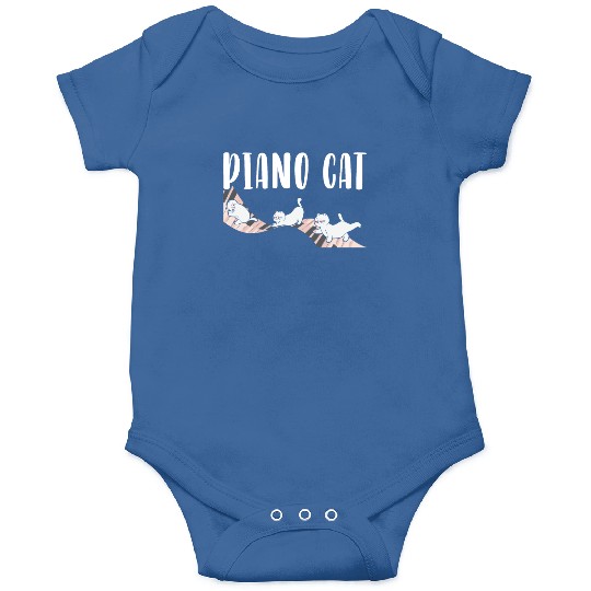 Piano Cat Musician Musical Instrument Pianist Onesies