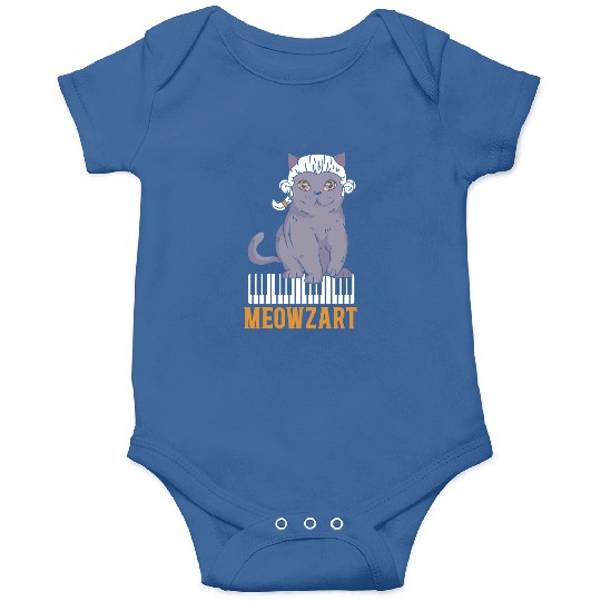 Meowzart Piano Cat Musician Musical Pianist Music Onesies