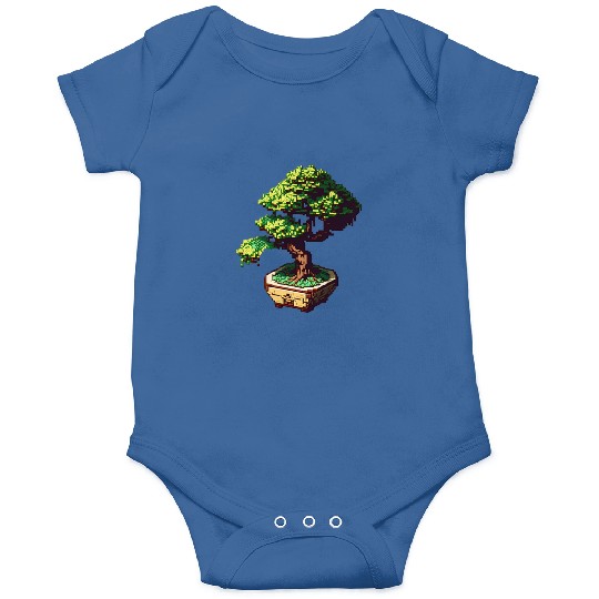 8 Bit Bonsai Tree Onesies