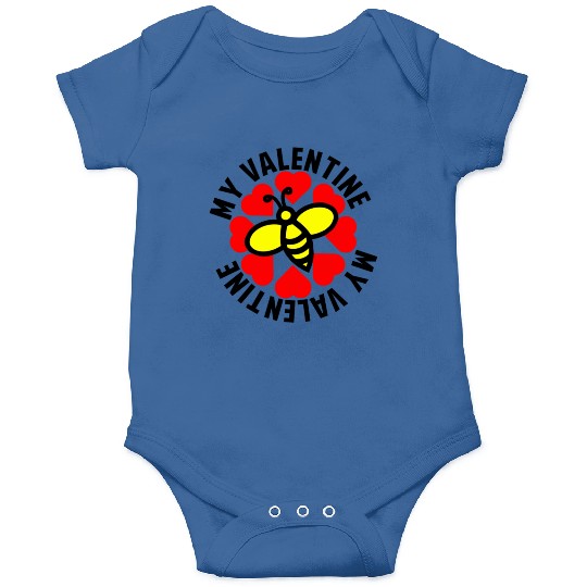 Bee my valentine609 Onesies