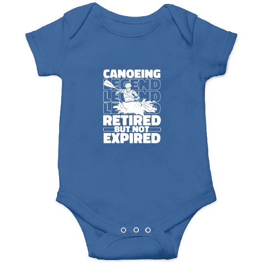 Canoe Canoeing Canoeist Retired Onesies