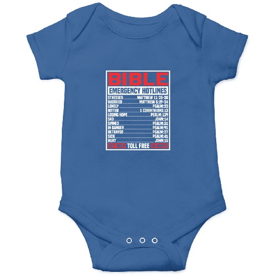 Bible Verse Emergency Numbers Christian Hotline Ps Onesies