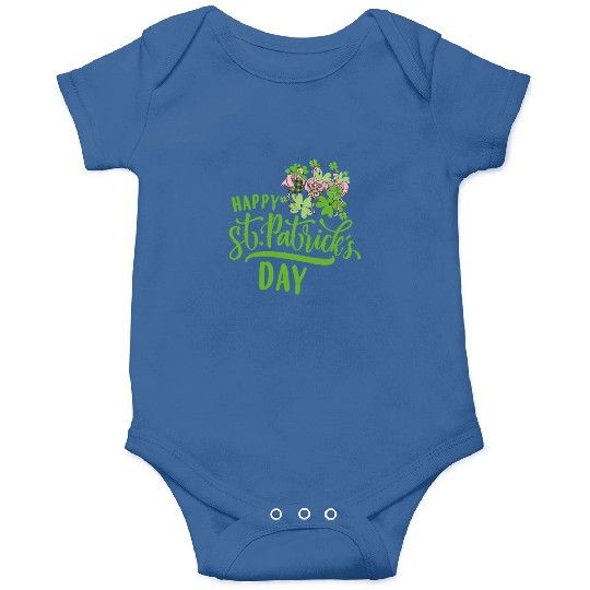 Happy St Patricks Day Irish Flamingo Onesies