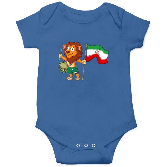 Lion with the Iran flag Onesies