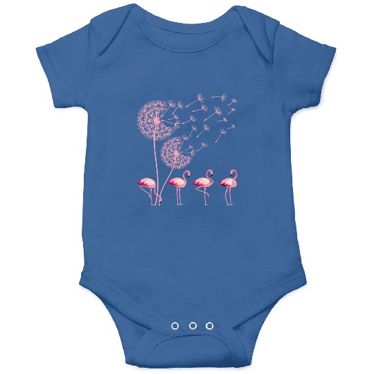 Flower Dandelion Tropical Bird Pink Flamingo Onesies