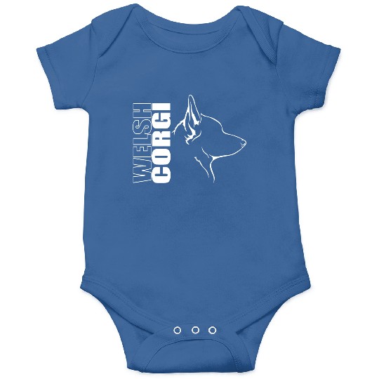 Funny Welsh Corgi Profile dog mom Onesies