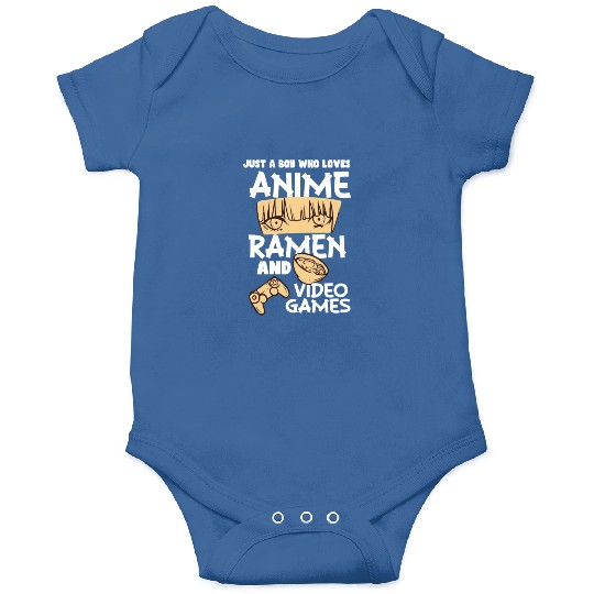 Just A Boy Who Loves Anime Ramen Video Games Onesies