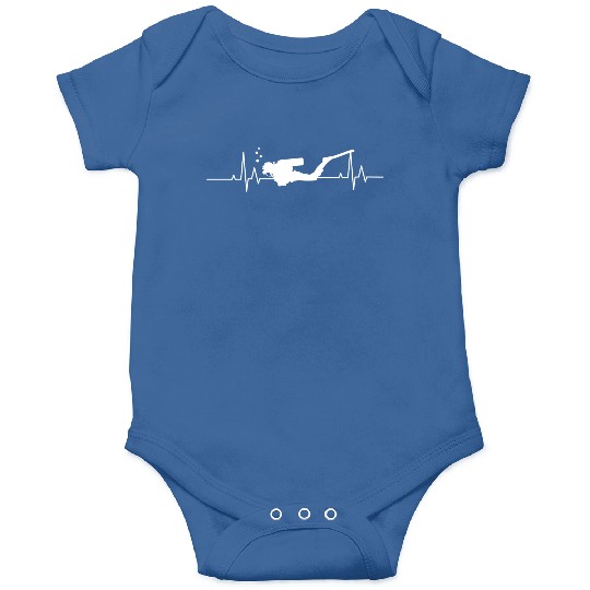Scuba Diving Heartbeat Deep Sea Diving Onesies