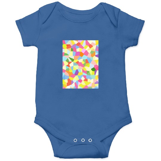 Bright Colored Crystals. Crystal Pattern Onesies
