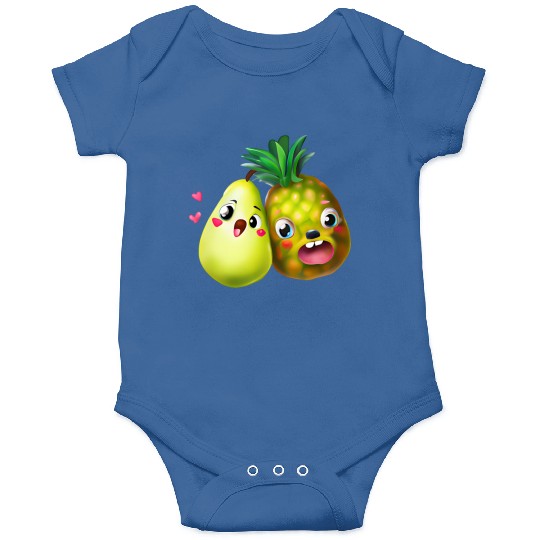 Pineapple pear love - cute fruit design Onesies