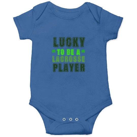 Lucky Lacrosse Player, St Patrick's Day Gift Onesies