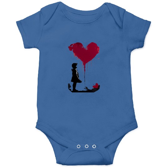 Banksy Love Heart Style Onesies