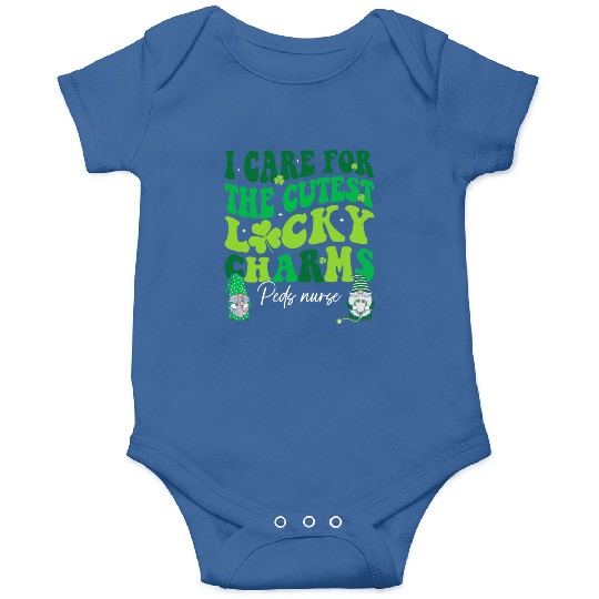Groovy Retro NICU Nurse St Patrick's Day Onesies