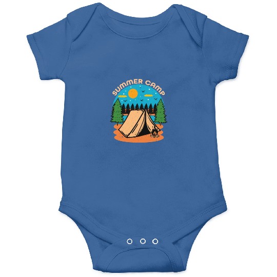 Happy Summer Camp Camping Lover FunnyT-Onesies