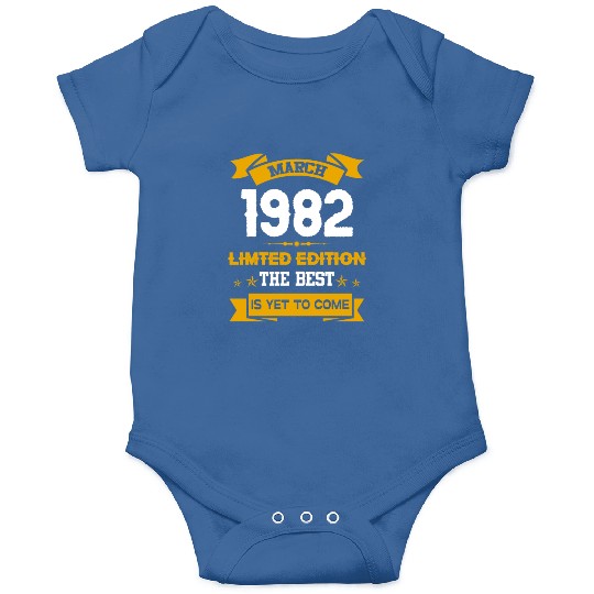 March 1982 Birthday Surprise Onesies