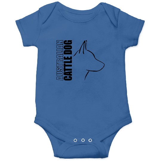 Funny Australian Cattle Dog Profile dog mom Onesies