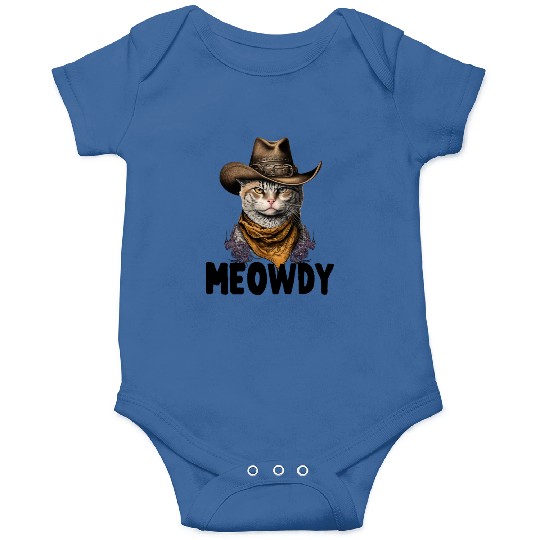 Meowdy Cat Meme Country Meow Howdy Funny Onesies