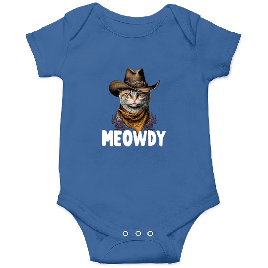 Meowdy Cat Meme Country Meow Howdy Funny Onesies