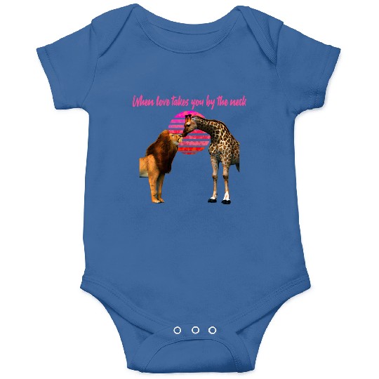 Safari Love lion and giraffe Onesies