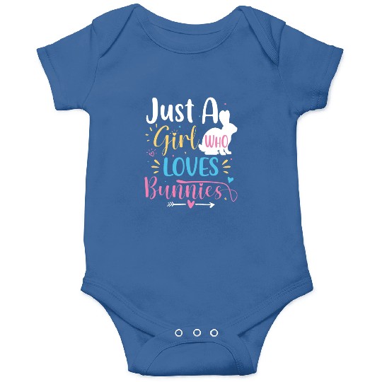 Just A Girl Who Loves Bunnies Easter Day Boy Girls Onesies