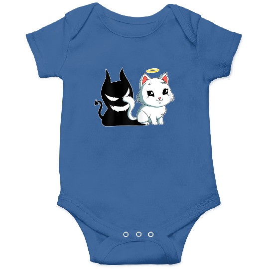 Funny Angel Devil Cat Onesies Sweet Dearly Kitty D