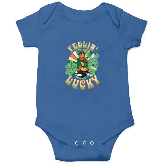 Feeling Lucky Groovie Leprachaun St. Patricks Day Onesies