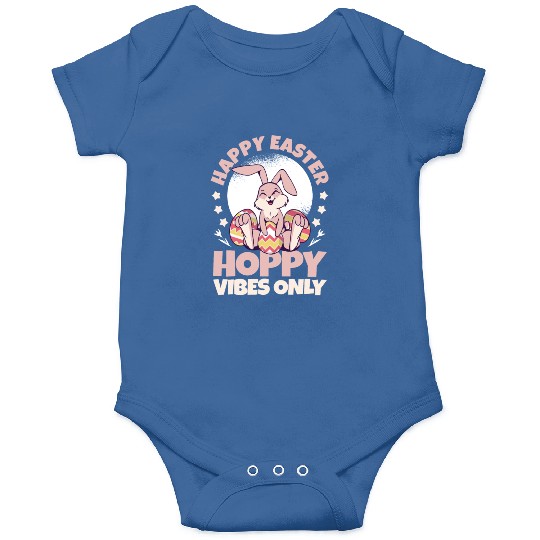 Happy Easter Motif Easter Eggs Funny Easter Bunny Onesies