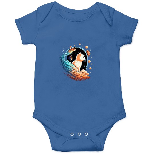 Astronaut Cat Space Cat on Galaxy Cat Lover Onesies