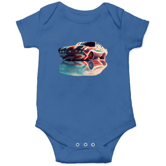 American pride and raw horsepower Onesies