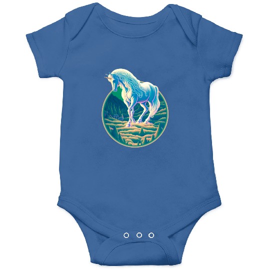 Unicorn in Mountain Landscape Onesies