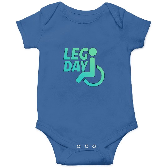 Leg Day Handicapped Wheelchair 22 Onesies